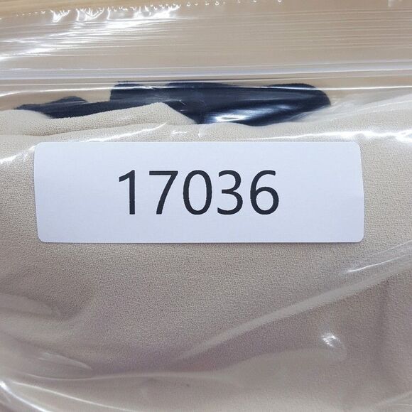 RACHEL ROY Dress Womens Size 12 Cream Tie Neck Blouson Shift Button Back - Picture 9 of 9